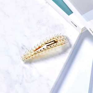 Color Pop Clear Beaded Hair Clips (Set of 2)